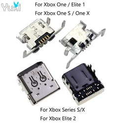YuXi 5 uds puerto de carga Micro USB para controlador Xbox One puerto de carga USB tipo C conector para Xbox Series S/X Elite 2
