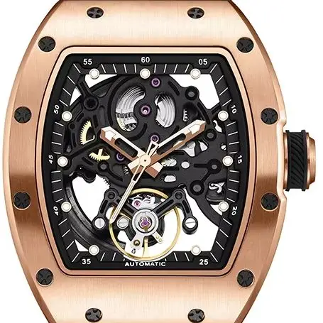Explosions Product Couple‘s Waterproof Automatic Watch with Night Display Mechanical Arabic Numerals Muslin Dial Azan Wristwatch