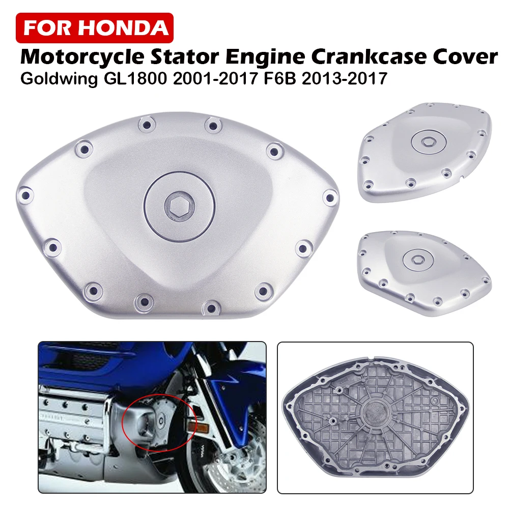 

Motorcycle Aluminum Crankcase Engine Stator Cover Fit For Honda Goldwing GL1800 2001-2017 F6B 2013-2017