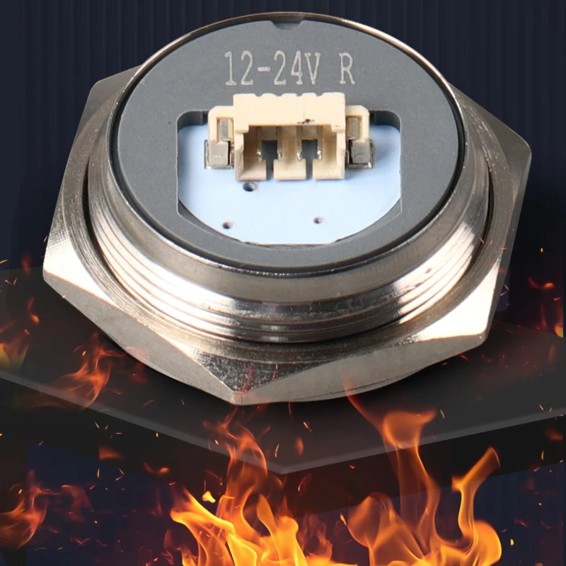5-teiliger Metallknopfschalter mit Kabel und leichtem, selbstrückstellendem Netzteil, pneumatisch, ultradünn, kurz, wasserdicht, Point-Touch
