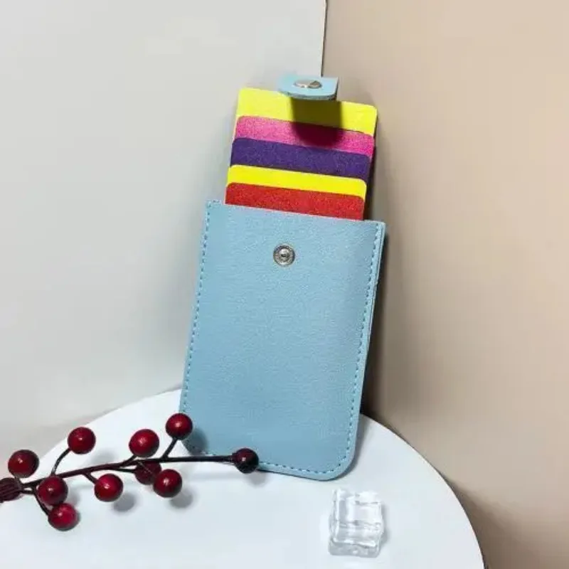 Cardholder Pull-out  with Multiple Slots for Convenient Storage of ID Cards and Bank Cards, Anti-magnetic ID Wallet