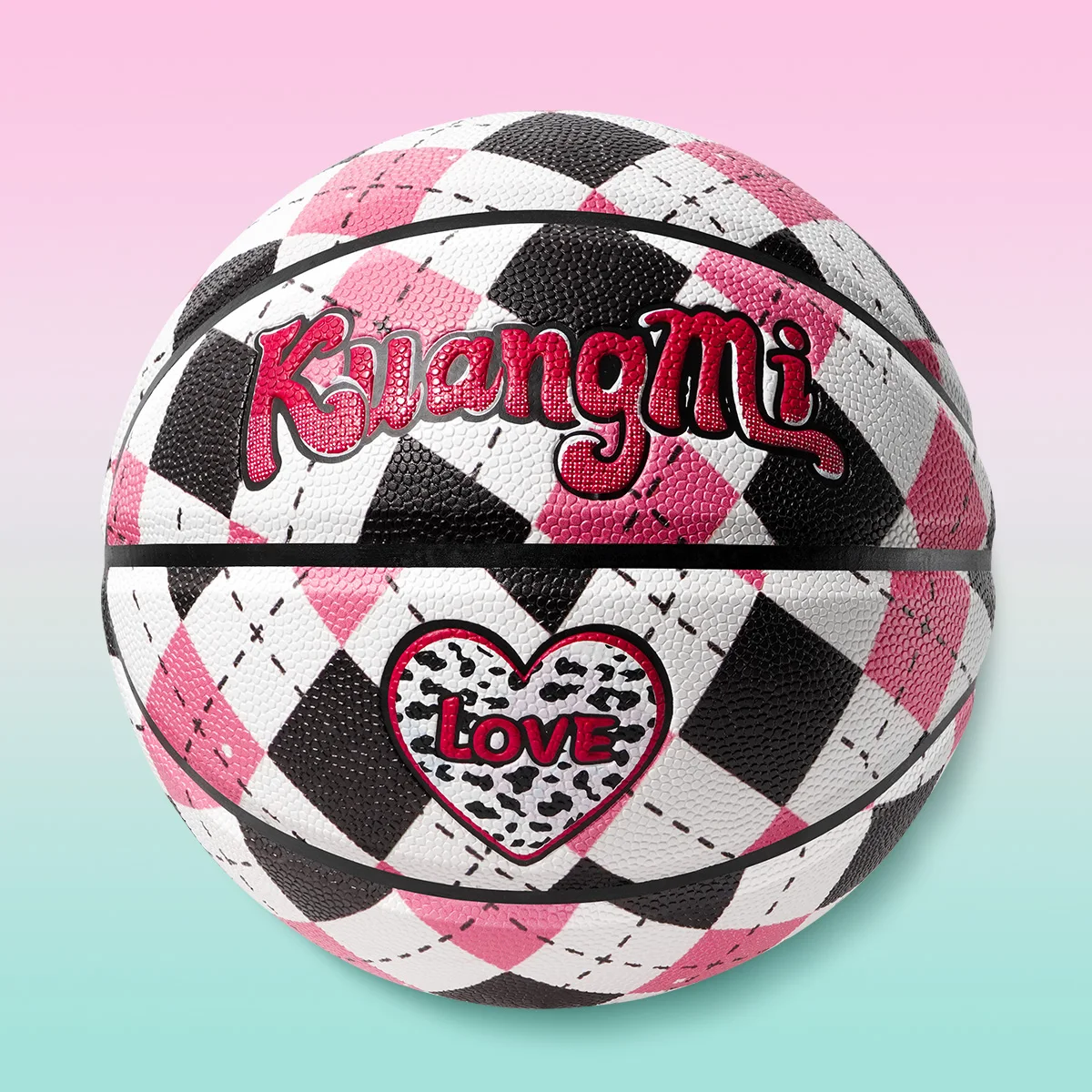 Kuangmi-Basketball Ball for Men and Women, Wear-Resistant, Anti-Slip, PU Leather, Birthday Present Gifts, Size 7