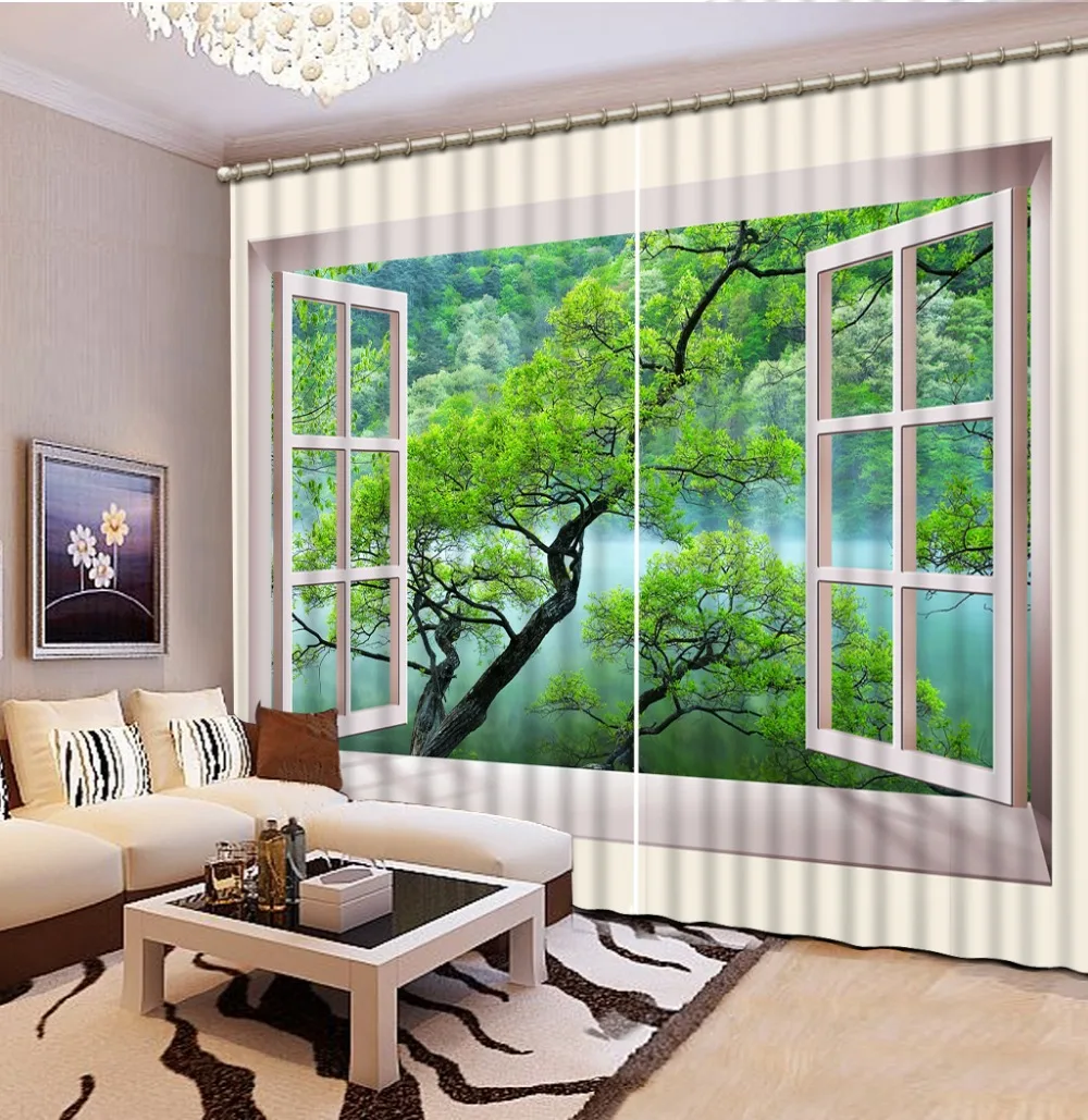 Top Classic 3D European Style Fashion Decor Curtains 3D Printing Home Decoration For Bedroom Blackout Shade Window Curtains