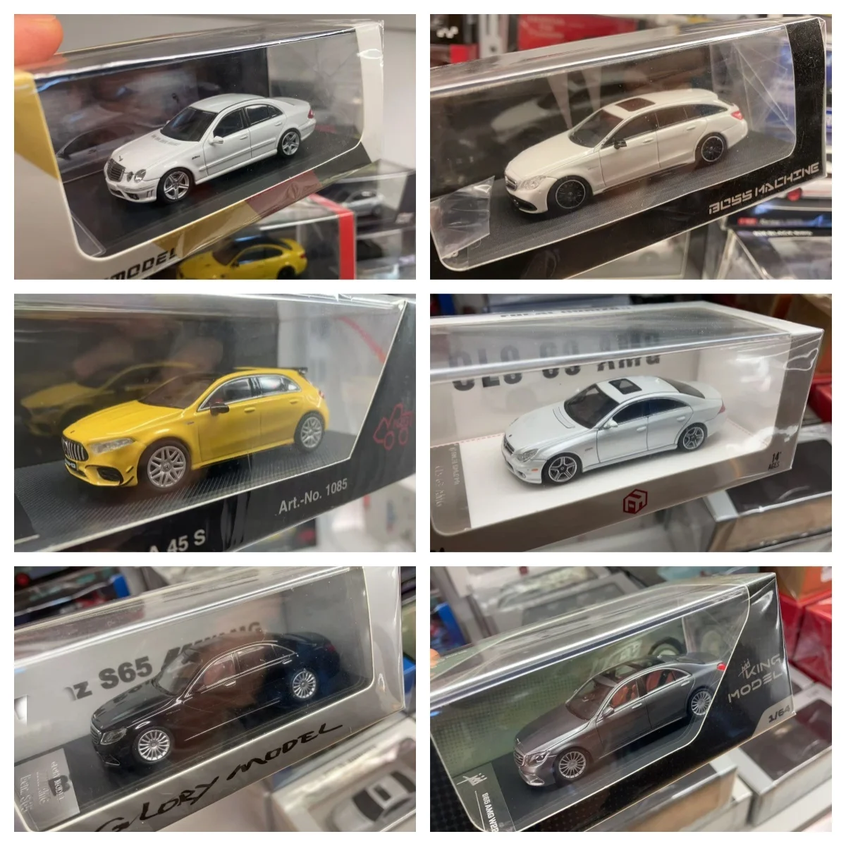 1/64 MB S65 Cls A45 Cls 63 E63 다이캐스트 모델카 컬렉션 한정판 취미 장난감