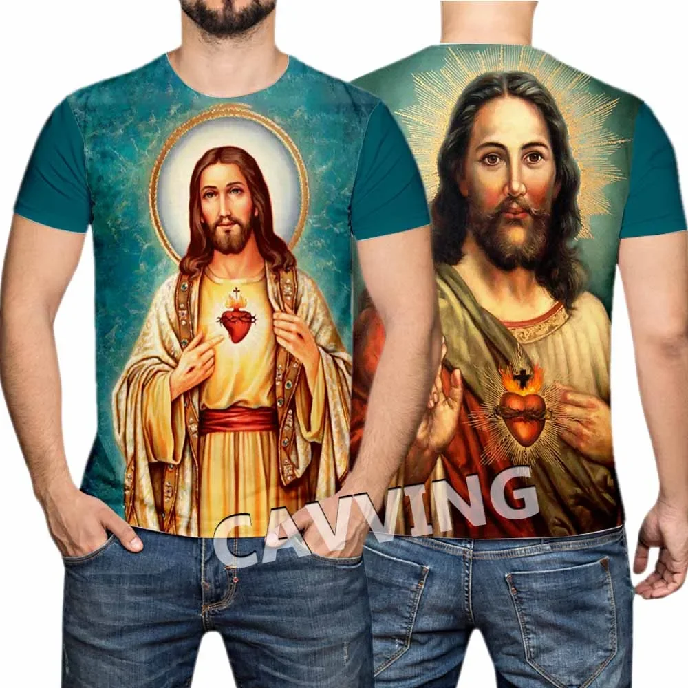 

New Fashion Women/Men's 3D Print Jesus Casual T-shirts Hip Hop Tshirts Harajuku Styles Tops Clothing