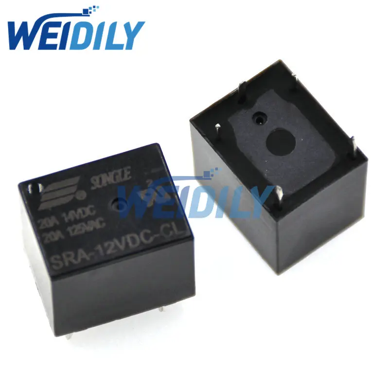 5PCS Mini Power Relay 5V 24V 12VDC 20A SRA-05VDC-CL SRA-12VDC-CL SRA-24VDC-CL 5Pins SRA 12V T74 Automotive Relay New