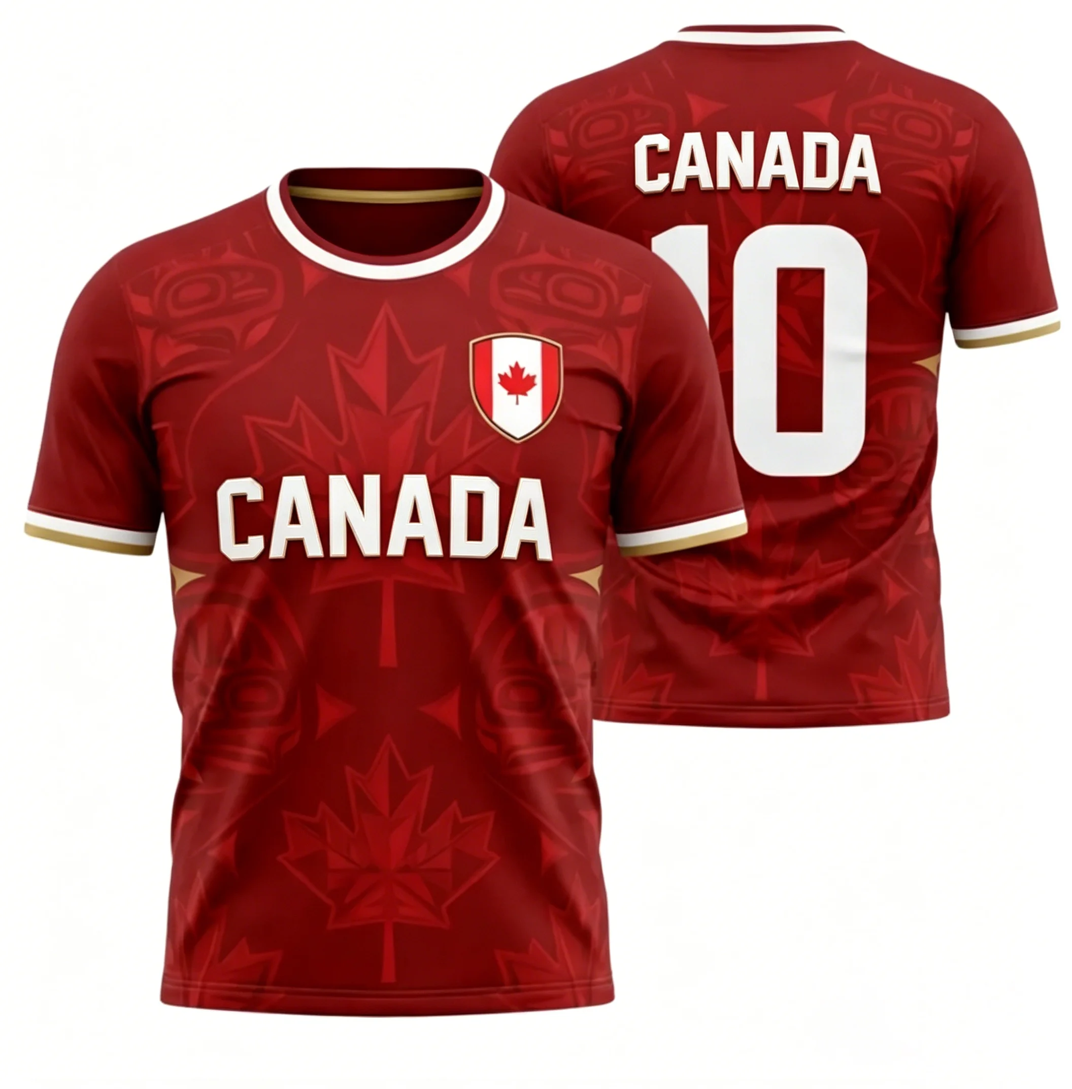 Summer Clothing Women Canada - Koszulki Kanada Flaga Kanady Emblemat Liść