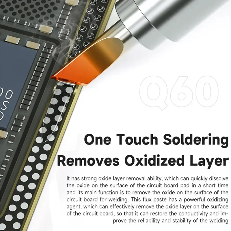 MECHANIC Q80 72g Oxidized Layer Removal Flux Paste Powerful Antioxidant Stainless Steel Battery Sheet Welding Oil