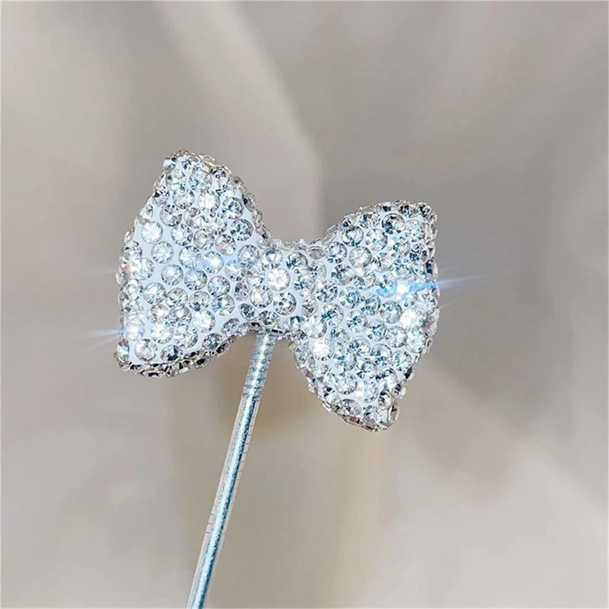 ST23 Colorful Bow Classic Soft Clay Straight Hole Beads DIY Phone Keychain Clothing Pen Necklace Material Accessories Girl Gifts