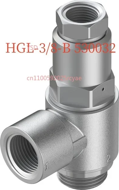 Pilot check valve HGL-M5- 1/4-1/8-3/8 -1/2 - B - QS - 4-6-8 -1 0