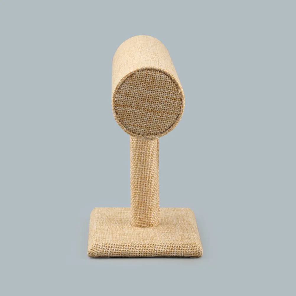 

Подставка для украшений из джута в форме буквы Т для браслетов, ожерелий, часов – элегантное решение для организации хранения дома и в магазине, устойчивое к царапинам