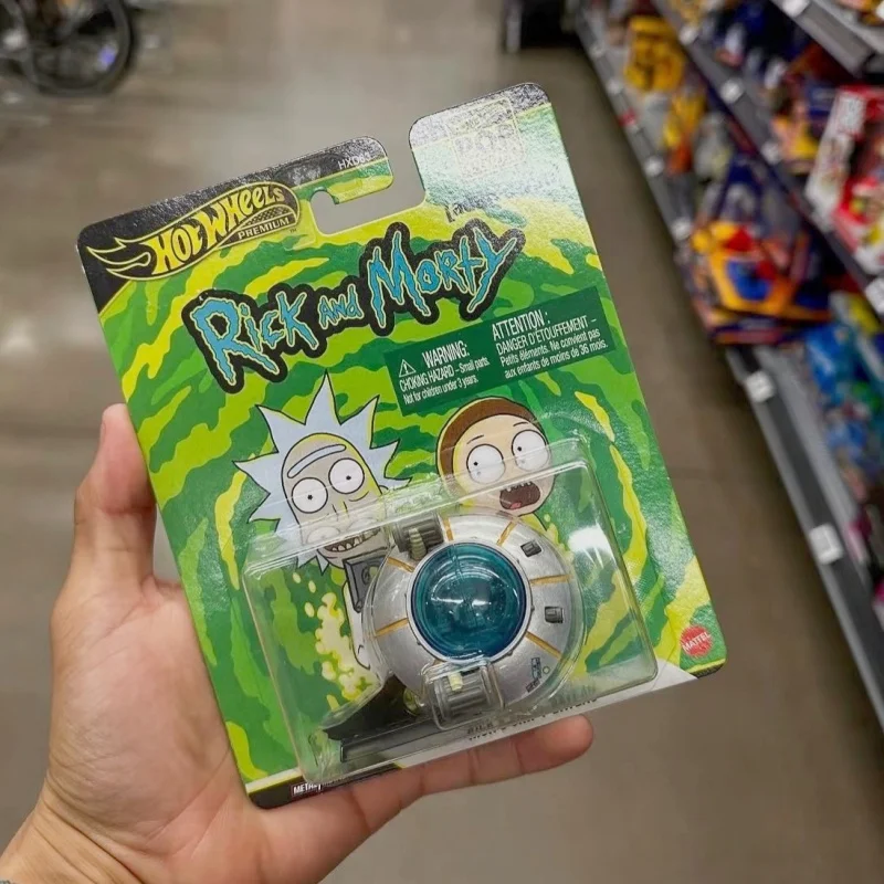 핫휠 프리미엄 레플리카 엔터테인먼트 릭앤모티 릭의 배 금속 수집용 다이캐스트 모델 차량 장난감 선물