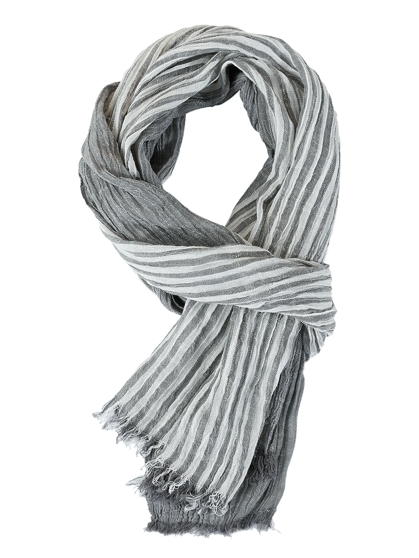 Mode Männer Schal Baumwolle Leinen Gestreiften Schals Herbst Winter Warme Halstuch Pashmina Casual Männlichen Zubehör Bufandas Schals – Detail 16