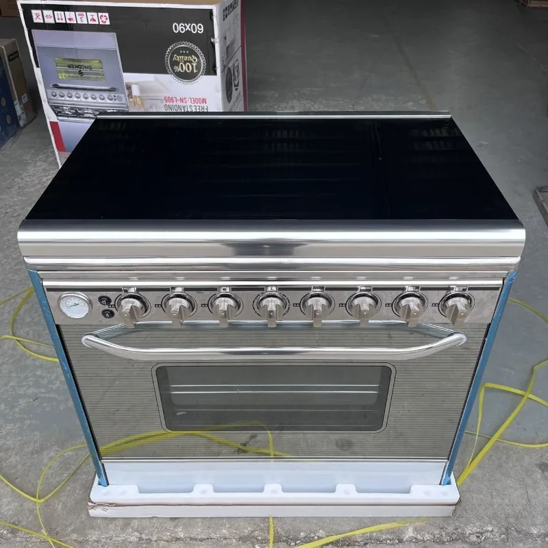 Five gas integrated oven, liquefied gas stove, five eye household all-in-one machine, stainless steel