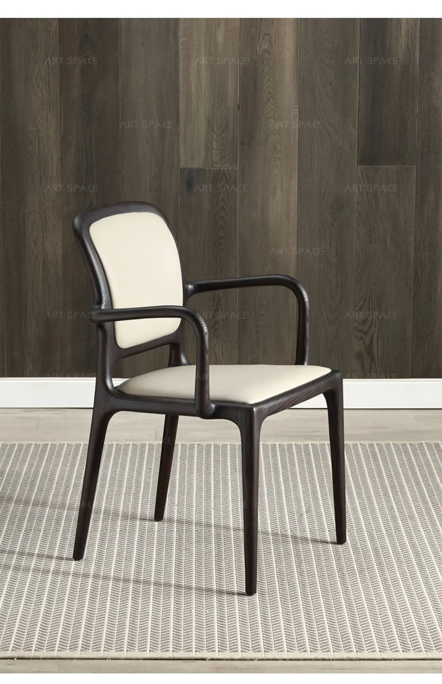 

Повседневное кофейное кресло из цельного дерева в японском стиле с подлокотником, компьютерный стол и стул