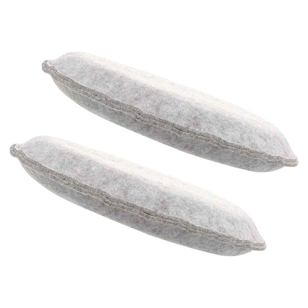 

2Pcs Wool Felt Cushion Ergonomic Chair Pad Office Car Seat Support Comfortable Sitting Mat Seat Cushion Seats Pad