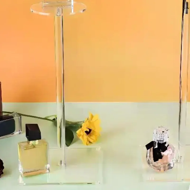 Cap Display Stand Acrylic Transparent Wig Display Rack Hat Riser Bracket For Watch Display Hat Jewelry Shop