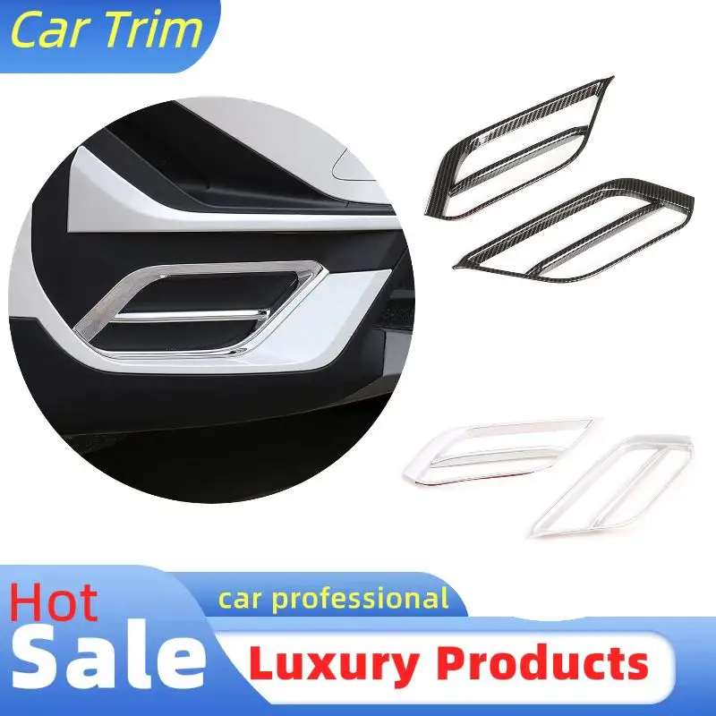 Car Front Fog Lights Lamp,Bumper,Side Decoration Frame Trim,ABS Chrome,For BMW X1 F48 2020-21,Exterior Accessoriy,Modified Parts