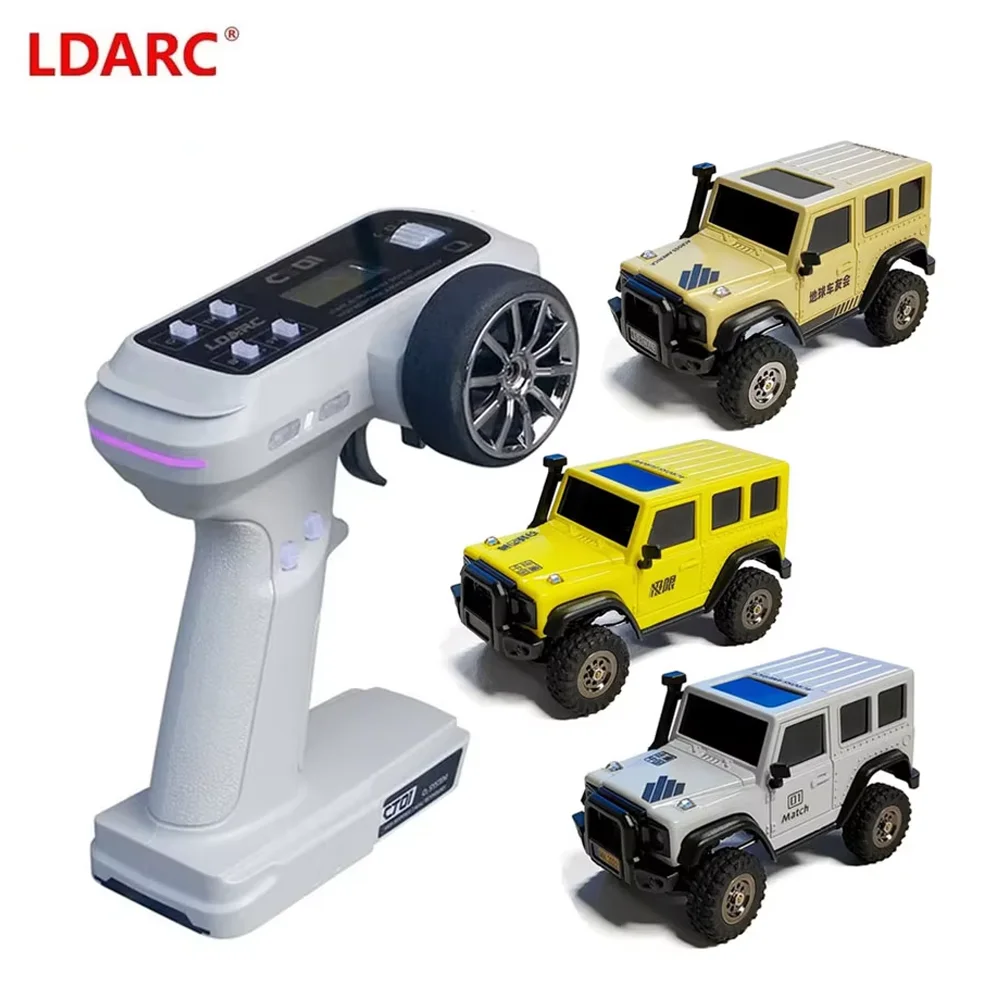 LDARC X43 RTR ミニクローラー　ホワイト ラジコン LDARC X43 RTR/BNR 1/43 Crawler Turbo RC Car 4WD Remote Control