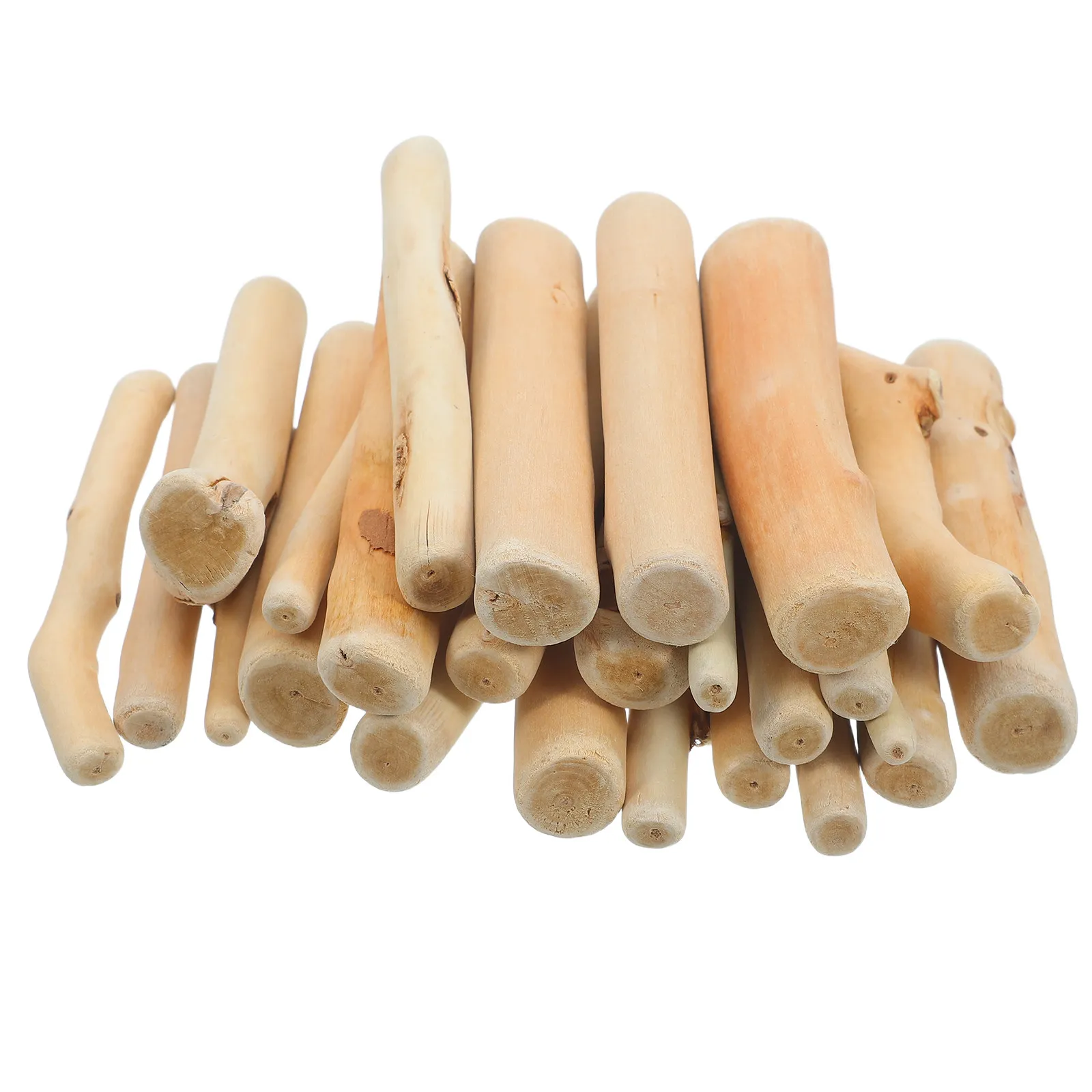 

30Pcs Natural Driftwood Craft Material Set 4 Inch Long 0.8 Inch Diameter Wooden Sticks for DIY Wall Decorations Home Decor
