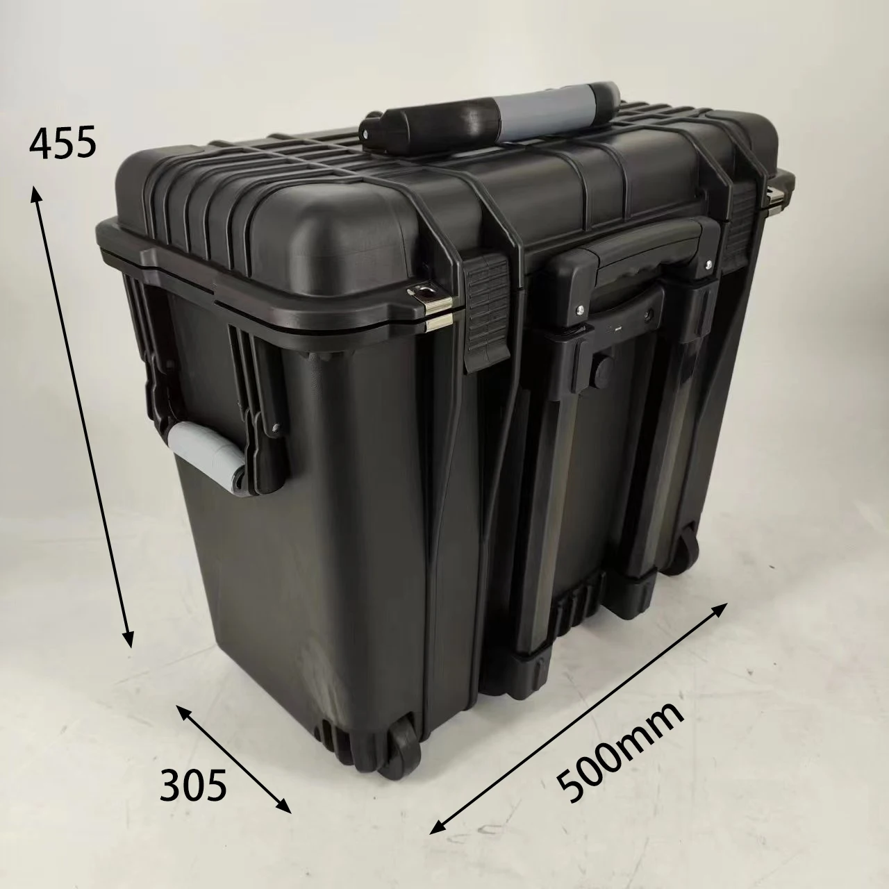 

DPC093 Factory Price Waterproof Hard Plastic Equipment Carrying Tool Case With Wheels And Pull Rod