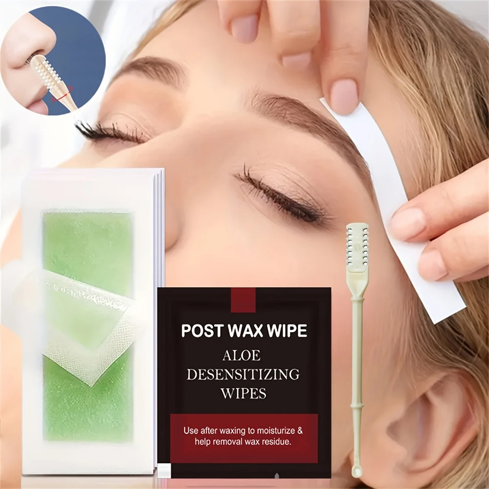 شرائط شمع لإزالة الشعر على الوجهين من Viilife Hypoallergenic للنساء - سهلة الاستخدام لمجموعة شمع الجسم المحمولة للشفاه والذراع والساق #3