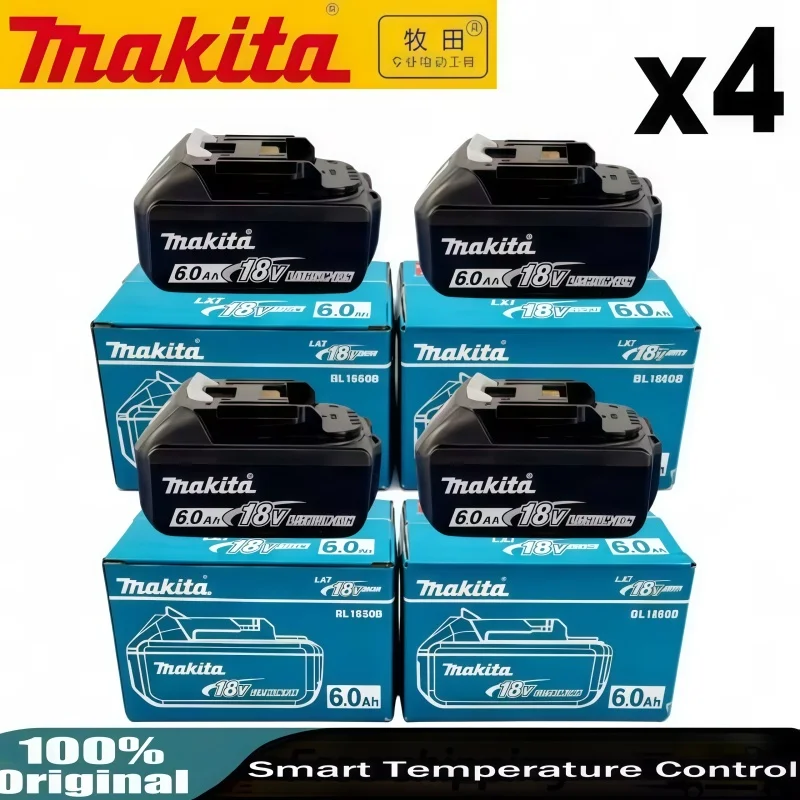 

Оригинальный аккумулятор Makita 18V 6000 мАч для электроинструментов Makita 18V BL1830 BL1830B BL1860 BL1860B BL1850 BL1850B
