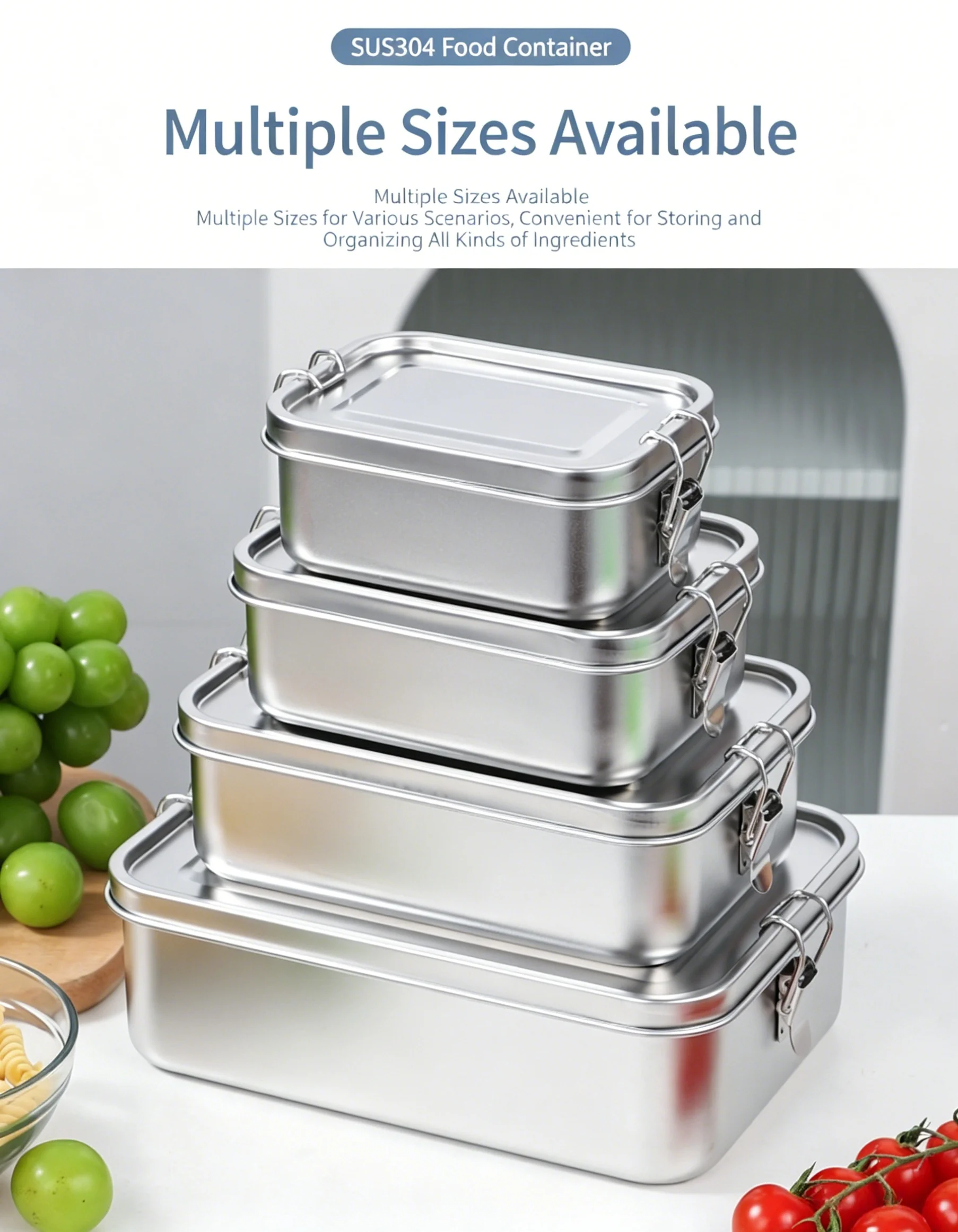 Герметичный ланч-бокс из пищев – обзор и цена Stainless Lunch Box