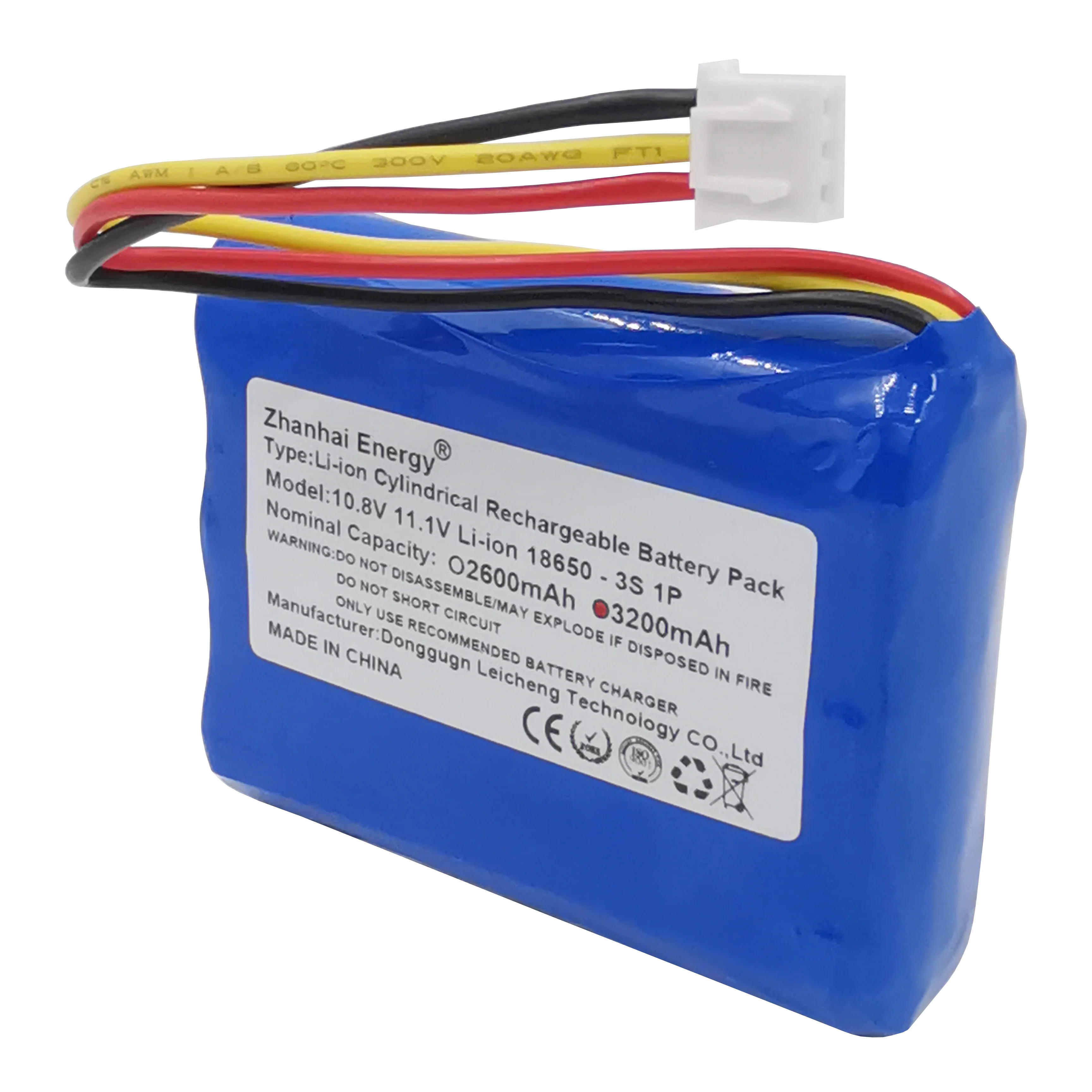 Paket baterai isi ulang Li-Ion 10.8V 11.1V 2600mAh 3200mAh untuk DOCKIN D Fine 50W baterai cadangan Speaker Bluetooth HiFi