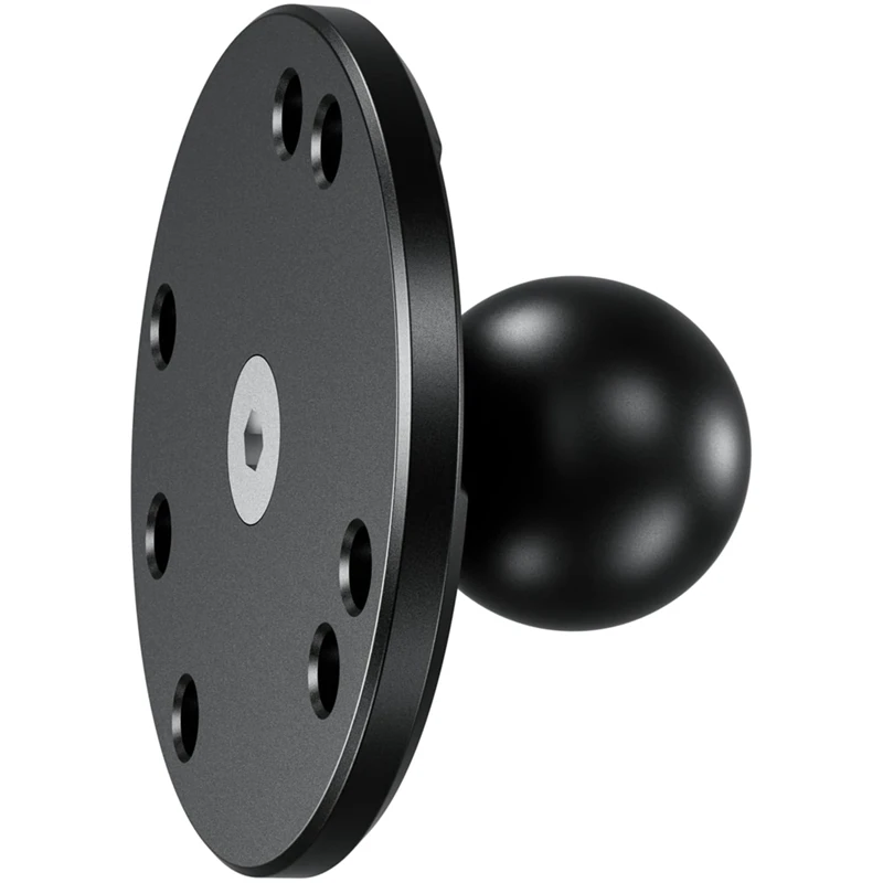 1Inch Ball Mount Base With Aluminum Alloy AMPS Hole Round Plate & 1Inch TPU Ball Adapter For RAM Parts Accessories