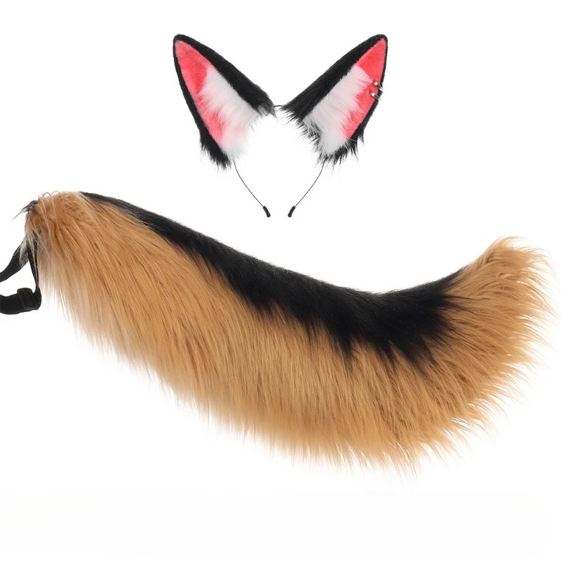 Archi Handwork Game Anime Zenless Zone Zero Komano Manato Dog Ear Headwear Tail Furry Fursuit Wolf Ears Headband Cosplay Props