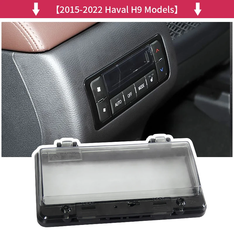 Suitable for HAVAL H9 rear air conditioning panel protective cover,Modification of dust and anti kick accessories