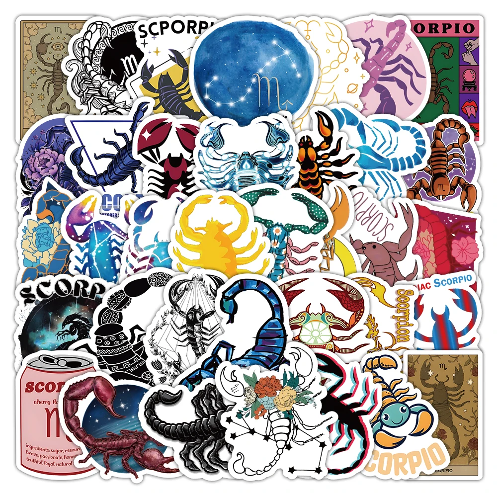 

53pcs Scorpio originality Anime stickers Self adhesive handicrafts animal accessories car room book fashion sticker new summer
