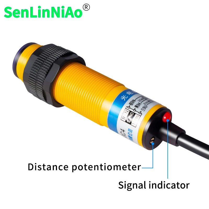 Diffuse reflection photoelectric switch E3F-DS10/30 M18infrared induction npn normally open and close pnp laser proximity sensor