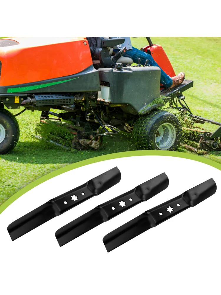 Compatible with MTD CUB CADET TROY-BILT 742-05056 742-05056A 942-05056 942-05056A 3Pcs Replacement Lawn Mower Blade Set