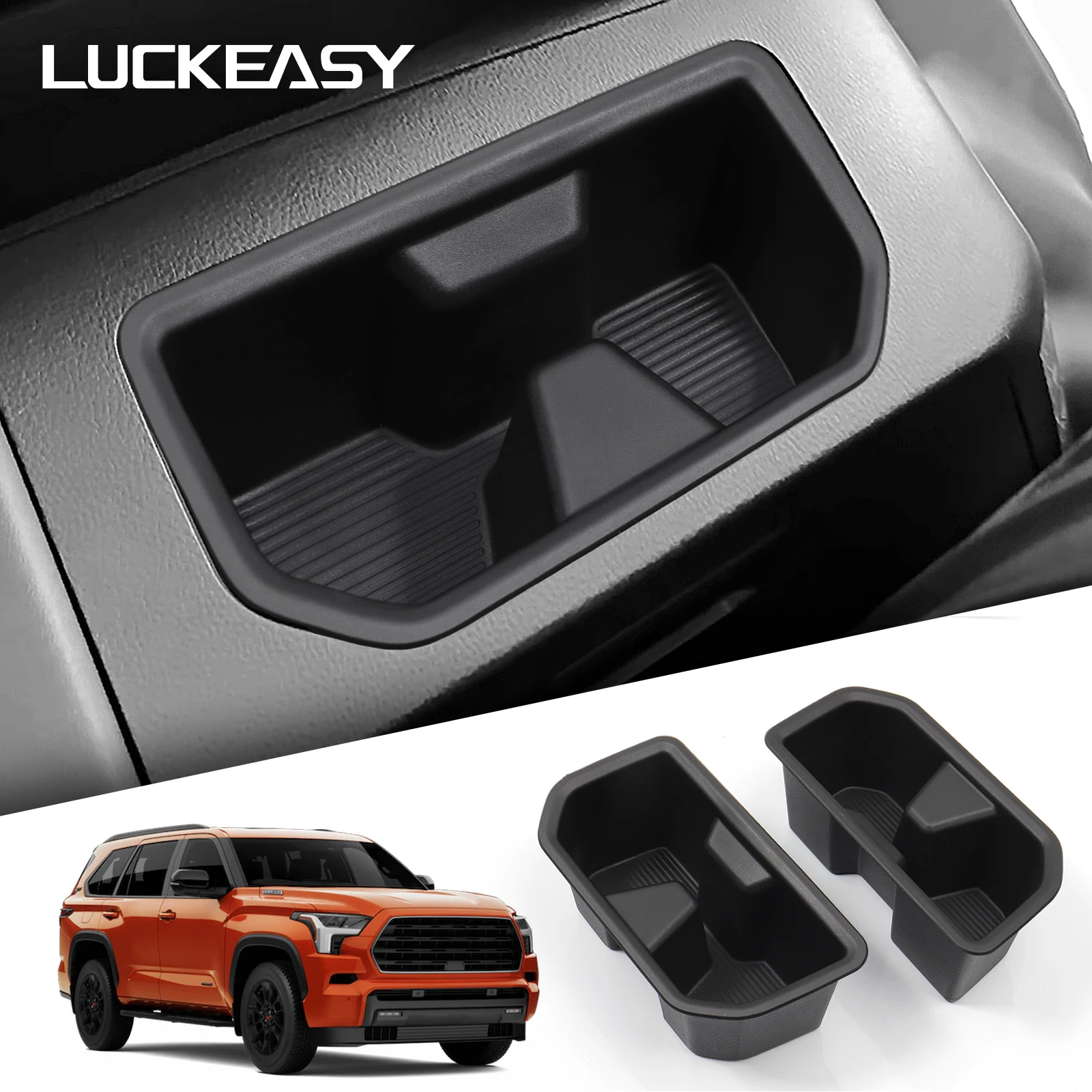 

for Toyota Sequoia 2024 2025 Car Water Cup Holder The Third Row Drinks Holder Storage Tray Auto Interior Accessories 2pcs