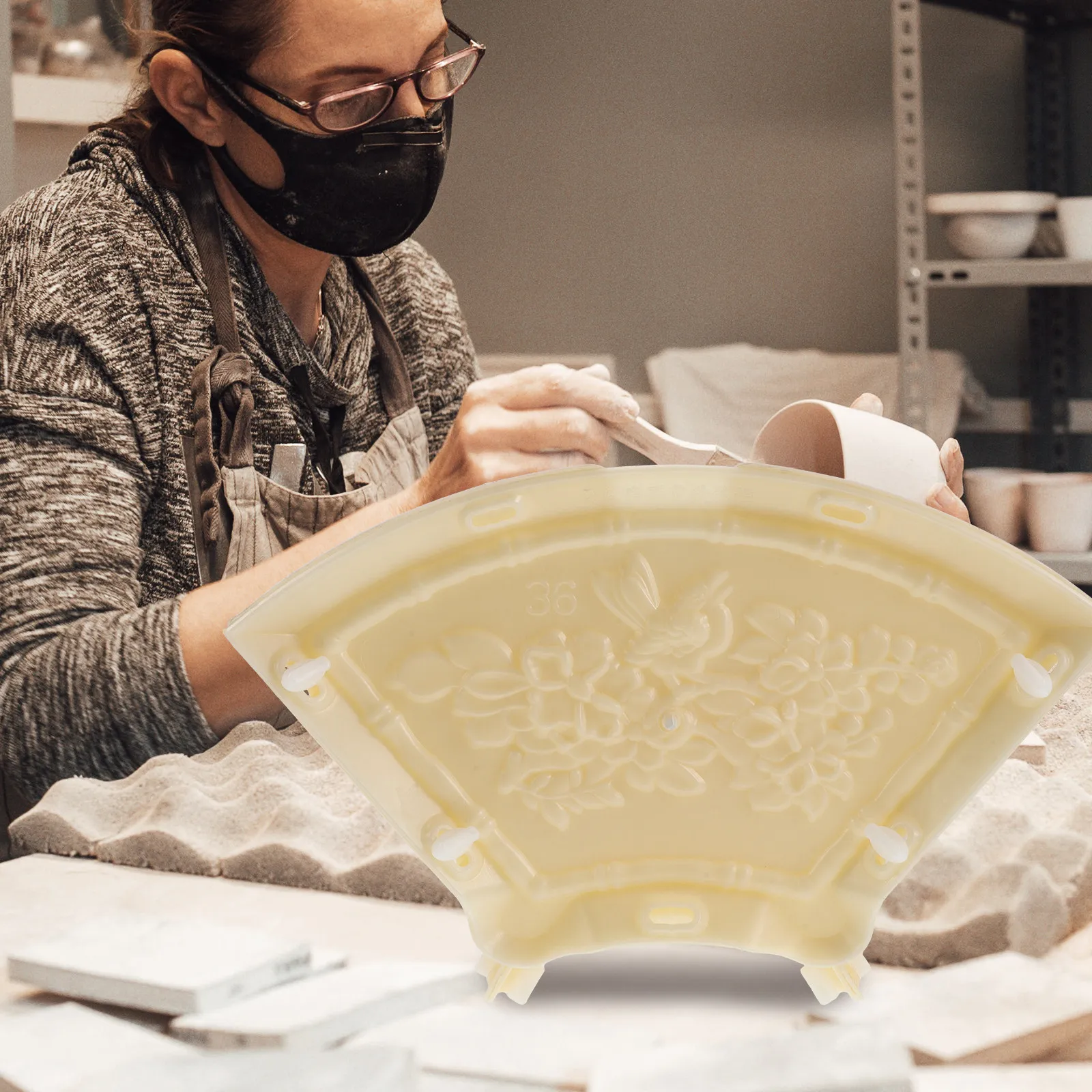 屋外コンクリート型枠 鳥と花のレリーフ ガーデンフェンス 壁 - Flower Wall Panel のレビューと価格
