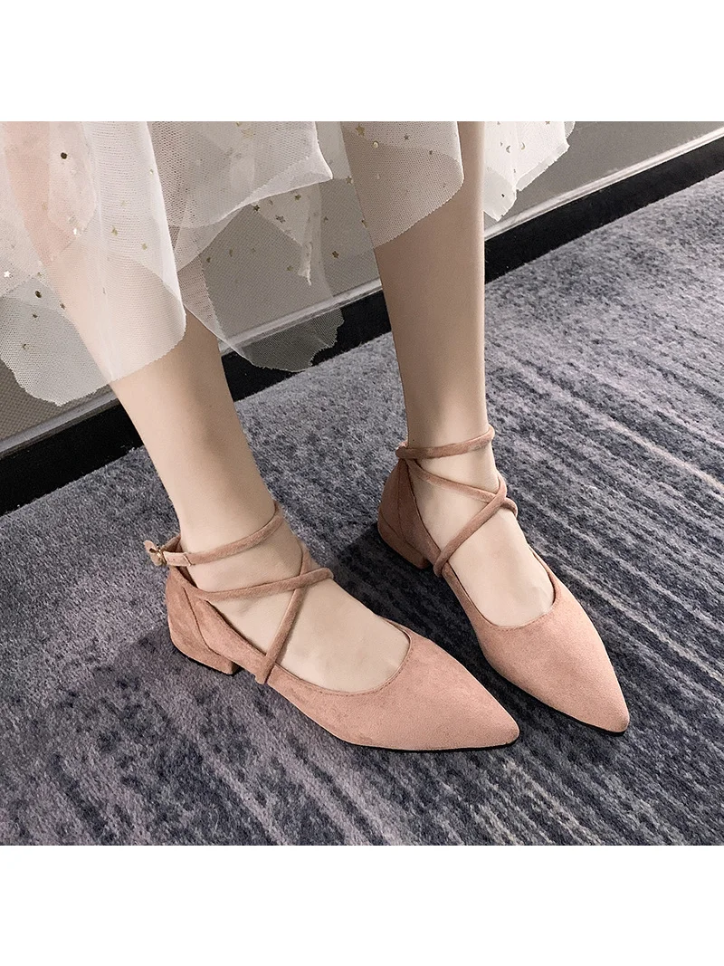 Neue Modische Frühling-Herbst Damenschuhe Schwarze Ballerinas Spitze Flache Schuhe Modische Damen-Flachschuhe Größe 34-41 – Detail 7
