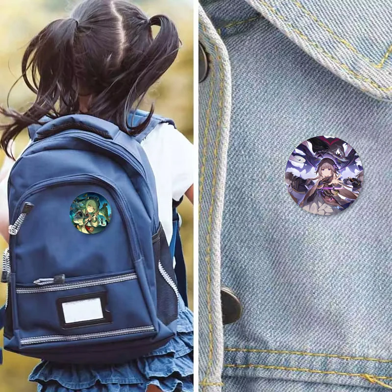 لعبة هونكاي: ستار السكك الحديدية شارات الأحد كافكا Feixiao دبابيس الكرتون الشكل التلبيب دبابيس للملابس القبعات زينة الأصدقاء الهدايا #2