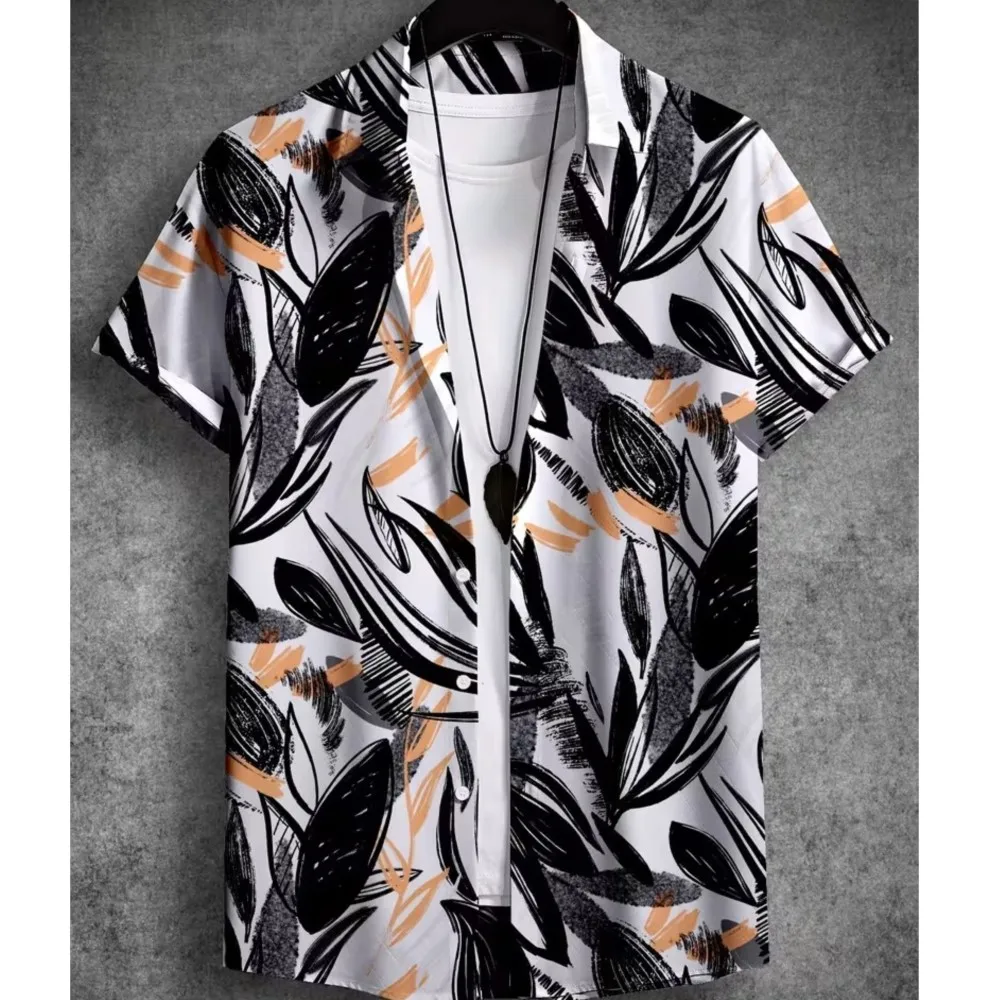 

2026 Casual Men's Shirts Camisas Masculina Shirts For Man Menswear Clothing Men's T-shirts Simple Style Commuting Hip Hop Daily