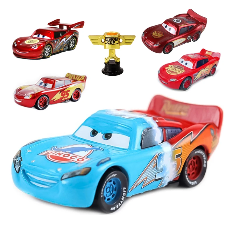 Disney Pixar Cars Anime Figures Lightning McQueen 1：55 Metal Diecast Model Racing Car Toys Children's Gift Toys