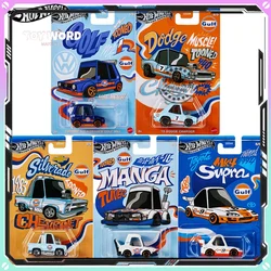 Hot Wheels Sliver Series Gulf Oil Q Speed Dominator Volkswagen Golf Alloy Small GDG44 Car Model Custom Collection Birthday Gift