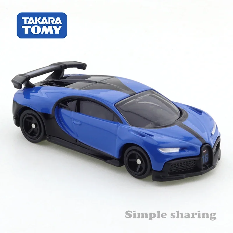 Takara Tomy Tomica No.37 Bugatti Chiron Pure Sport Car 1/63 Alloy Vehicle Diecast Metal Model Kids Xmas Gift Toys for Boys