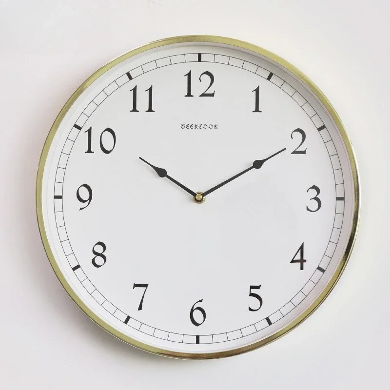 Clockwork Mid Century Wall Clock Luxury Office Mechanic Large Wall Clock Interior Retro Reloj Cocina Pared Bedroom Decoration