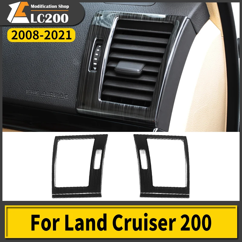 

center console Air Conditioning Vent Decorative sticker For Toyota Land Cruiser 200 LC200 FJ200 2008-2021 Interior Accessories