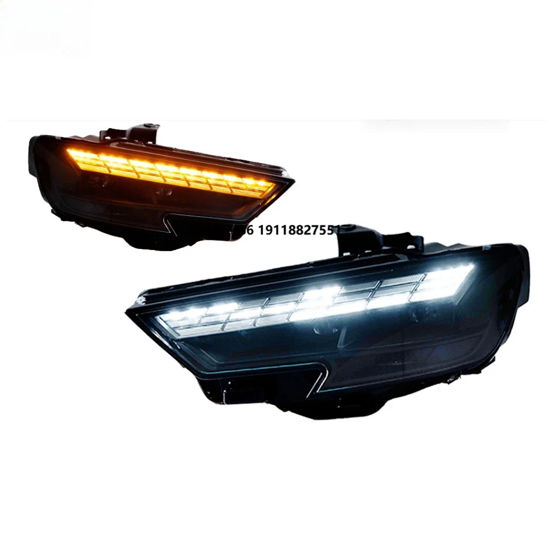 

High Quality 12V New Car Headlights A3 2017-2020 Signal Head Lamp Projector Lens LED DRL 6000K Automotive Accessories