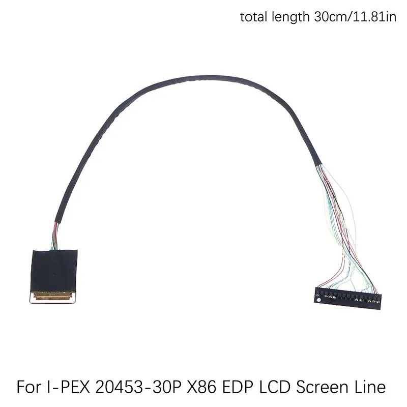 EDP LCD Screen LVDS Cable I-PEX 20453-30P X86 EDP LCD Screen Line 30 Pin Industrial Control Motherboard Screen Line Signal Line