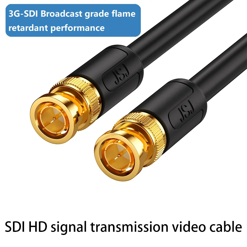 3G-SDI high-definition video line, real-time monitoring line, male-to-public live broadcast dedicated line, gold-plated BNC head