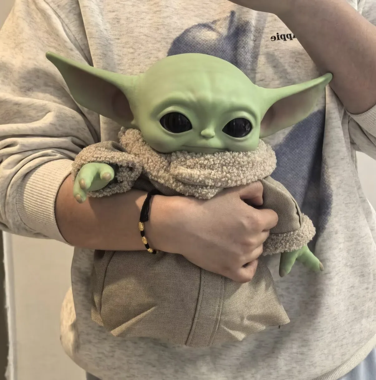 Star Wars Baby Yoda 11 Inch Mandalorian Plush Toy Cloth Outfit Action Figure Collectible Carded Ornament Home Decoration