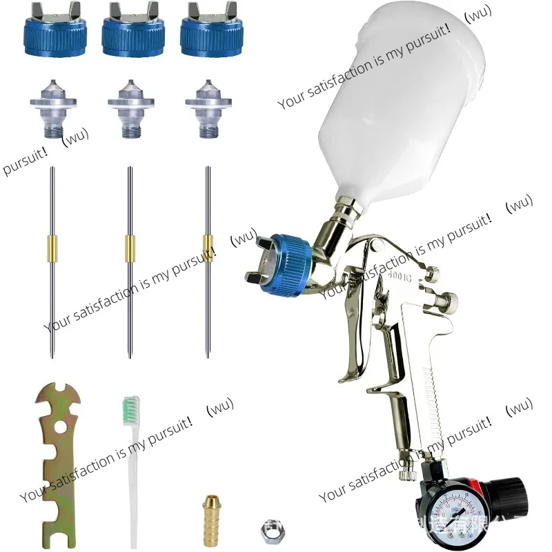 Upper pot, multi-caliber gravity paint spraying automotive furniture high atomization pneumatic spray
